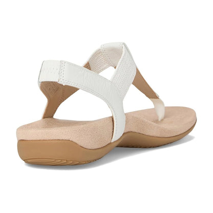 Vionic Brea Toe Post Slingback Sandal White Leather I9863L6100 6.1