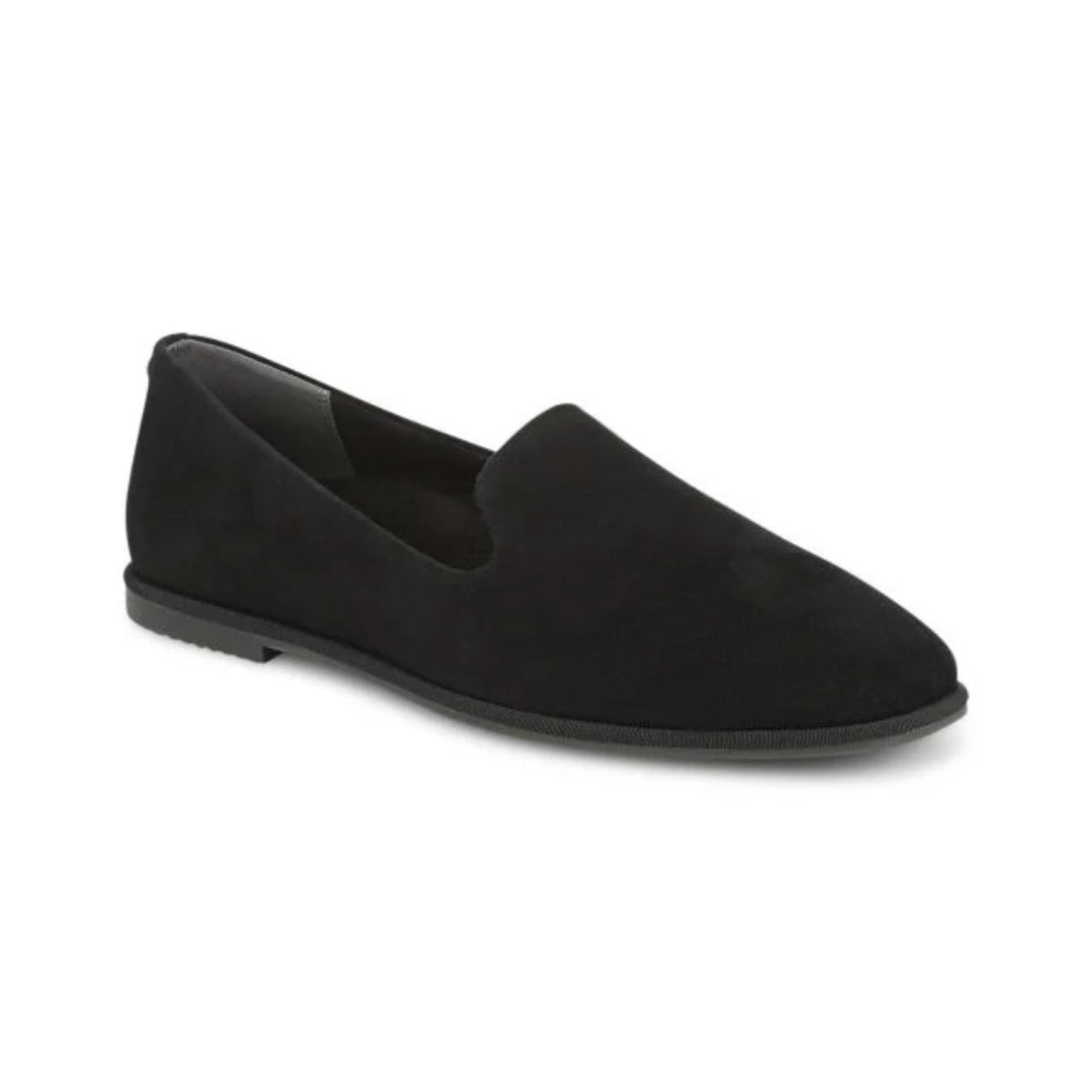 Vionic Women's Willa 2.0 Leather Suede Loafer - Black 1