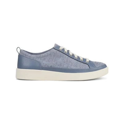 Vionic Women's Winny Pacific Blue Canvas Sneaker - top view