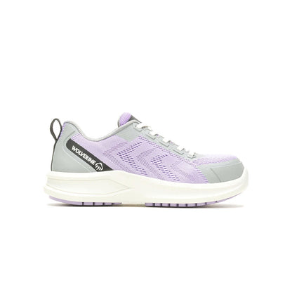 Wolverine Women's Bolt DuraShocks Knit CarbonMax Lavender Work Shoe 1