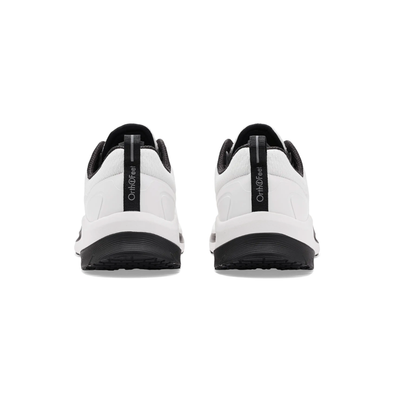 Orthofeet Men’s Race Comfort Walking - Spacious Fit Athletic Shoe - White