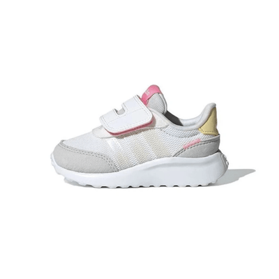 Adidas Unisex Kid’s Run 70s AC I Running Shoes - White /Grey/Pink - GW1485 5