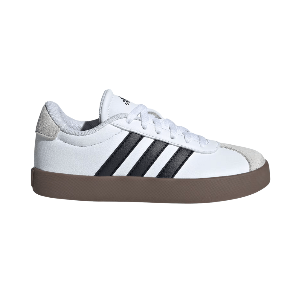 Adidas VL Court 3.0 Sneaker, Cloud White / Core Black / Grey One Unisex Big Kid 1