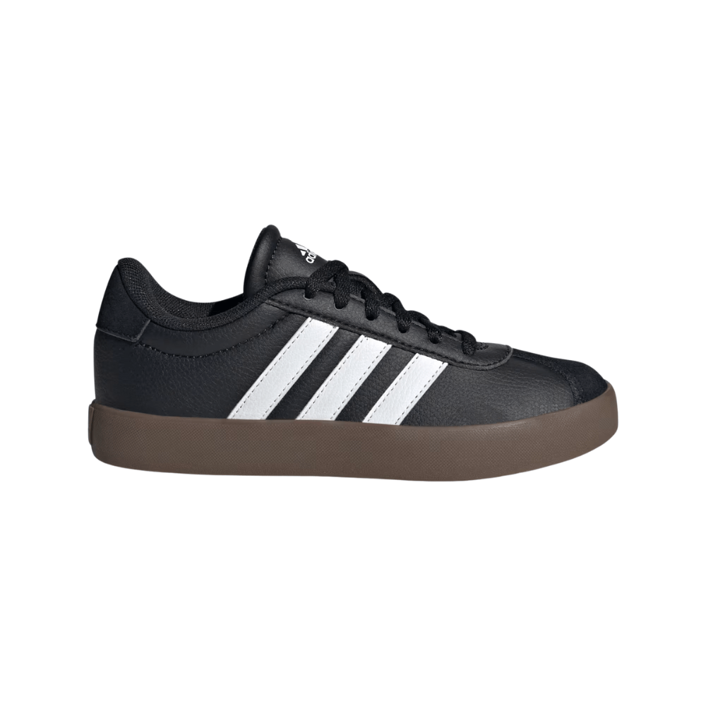 Adidas VL Court 3.0 Sneaker, Core Black / Cloud White / Gum, Unisex Big Kid 1