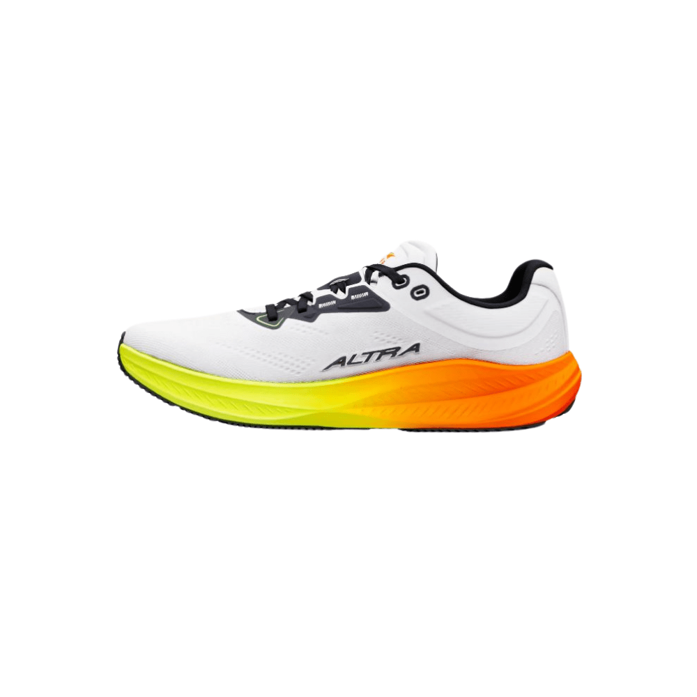Altra Men's Torin 9 Running Shoe - White / Black / Safety Yellow 6