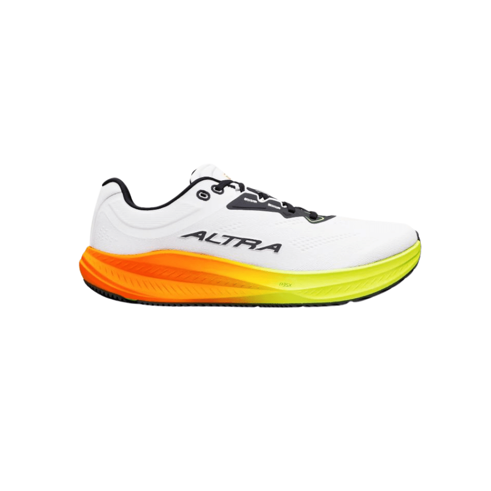 Altra Men's Torin 9 Running Shoe - White / Black / Safety Yellow 1