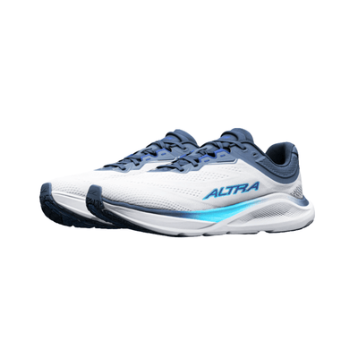 Altra Running Men's Torin ST Road Running Shoes – White / Victorian Blue 2