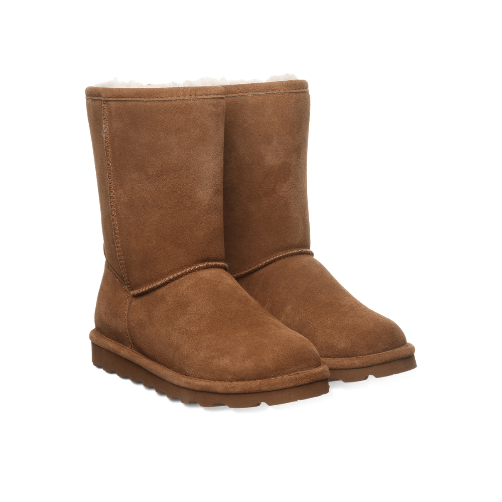Bearpaw Women's Elle Short Suede Winter Boots - Hickory 6