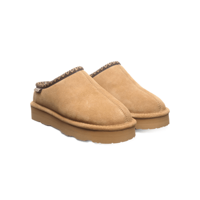 Bearpaw Women's Martis Suede Winter Slipper - Iced Coffee Solid 4
