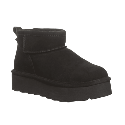 Bearpaw Women's Suede Retro Shorty Boot - Black 1