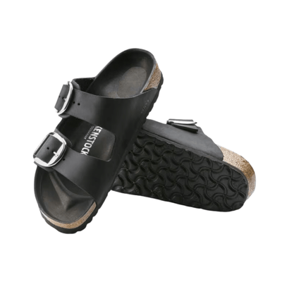 Birkenstock Arizona Big Buckle | Black Oiled Leather (Regular Fit) 2