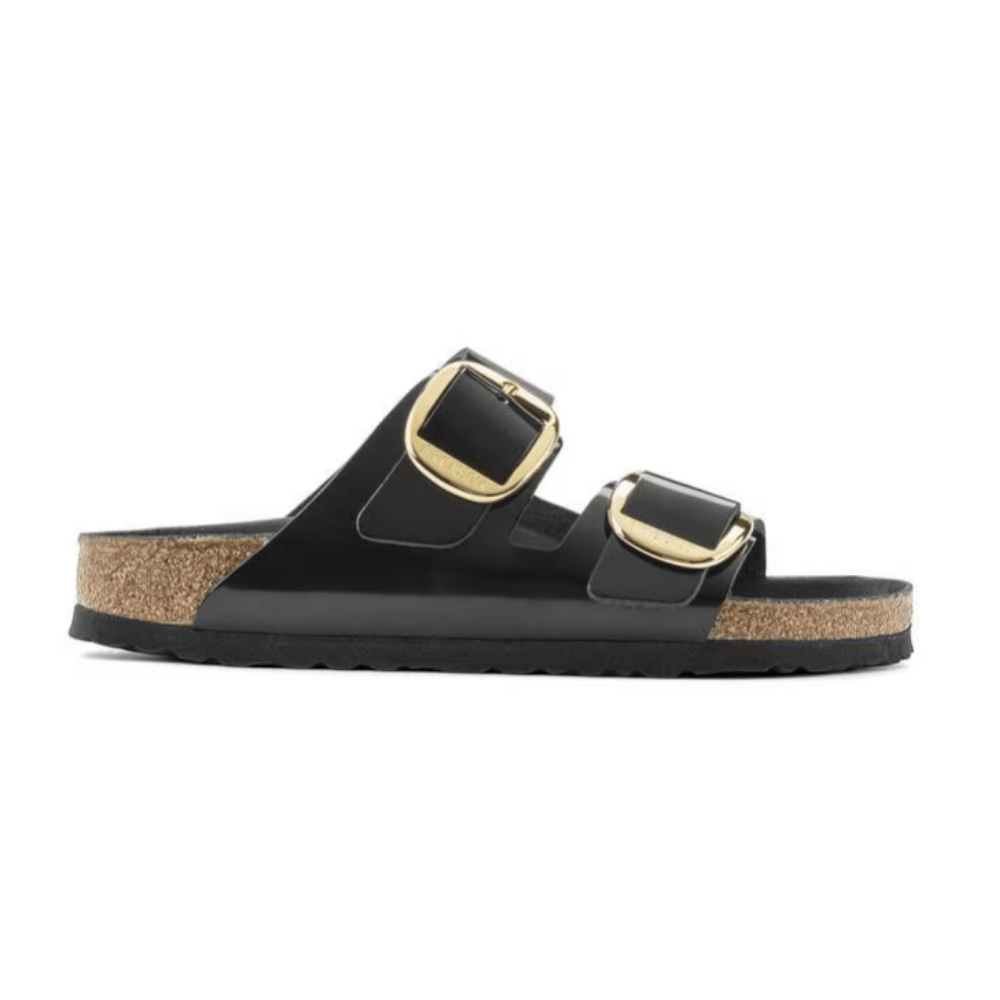 Birkenstock Arizona Big Buckle | Hex Black Patent Natural Leather (Narrow Fit) 1