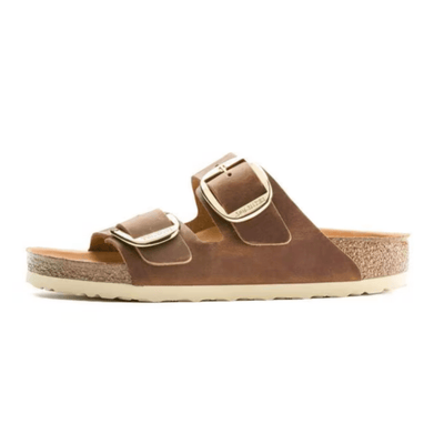 Birkenstock Arizona Big Buckle Sandals - Cognac Oiled Leather - Regular 2