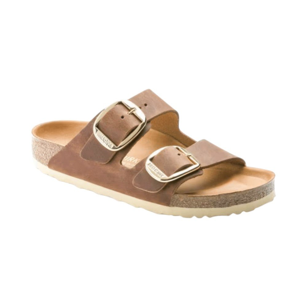 Birkenstock Arizona Big Buckle Sandals - Cognac Oiled Leather - Regular 6