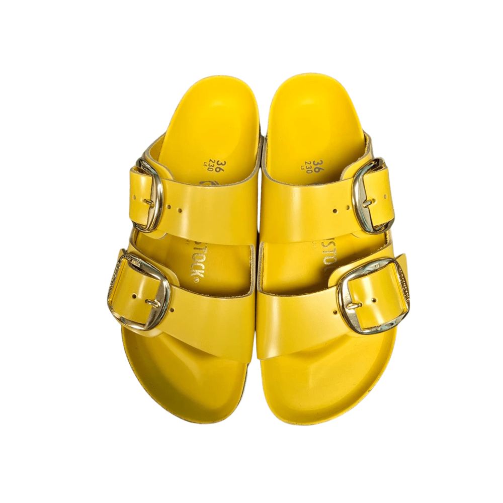 Birkenstock Arizona Big Buckle Unisex Sandals - High Shine Ochre 3