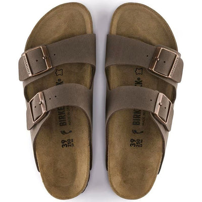 Birkenstock Arizona Birkibuc Mocha Leather Unisex Sandal 6
