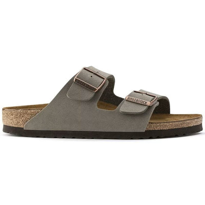 Birkenstock Arizona Birkibuc Stone Leather Unisex Sandal 5