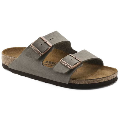 Birkenstock Arizona Birkibuc Stone Leather Unisex Sandal 2