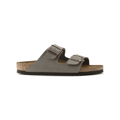 Birkenstock Arizona Birkibuc Stone Leather Unisex Sandal 1