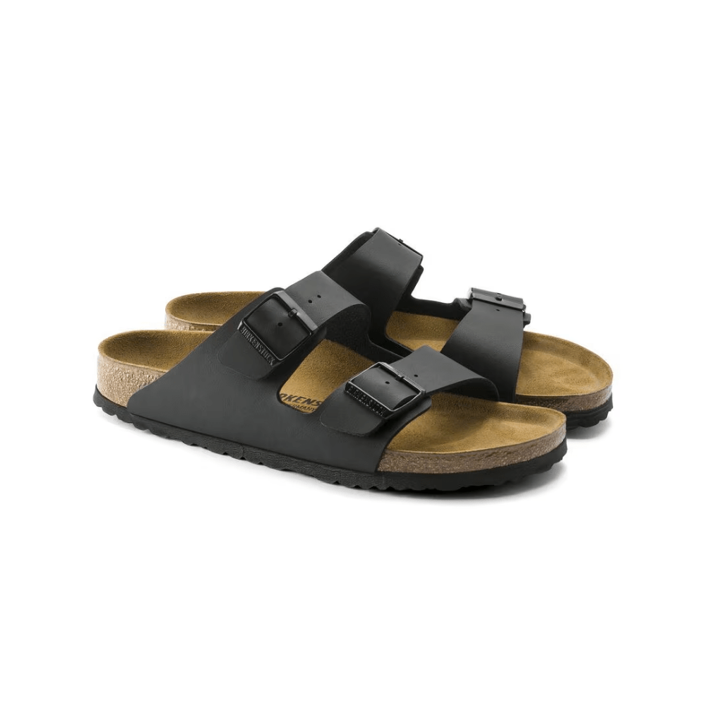 Birkenstock Arizona Birko - flor Black Leather Unisex Sandal 3