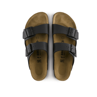 Birkenstock Arizona Birko - flor Black Leather Unisex Sandal 4