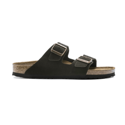Birkenstock Arizona Birko-Flor Black Unisex - Side View adjustable straps