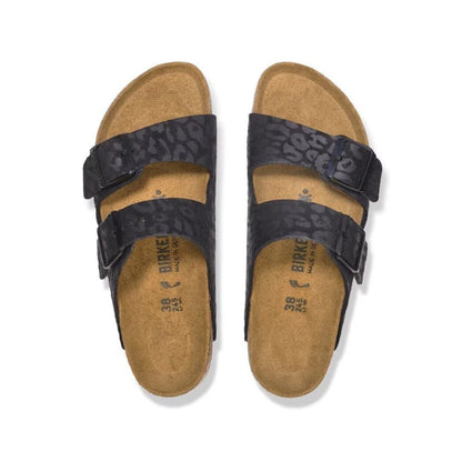 Birkenstock Arizona Birko - flor SYN Leo Black Leather Unisex Sandal 4