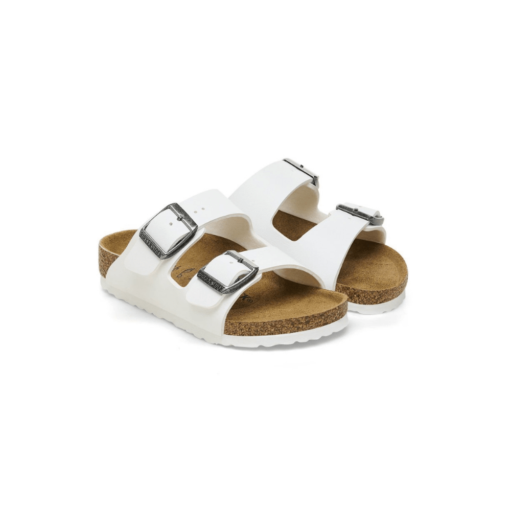 Birkenstock Arizona Kids' Unisex Birko - Flor Sandal - White 3