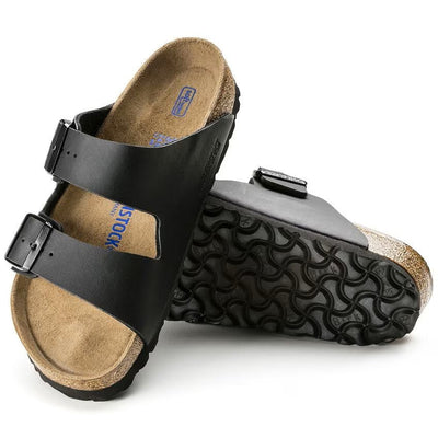 Birkenstock Arizona Birko-Flor - Black Leather Unisex Sandal 5