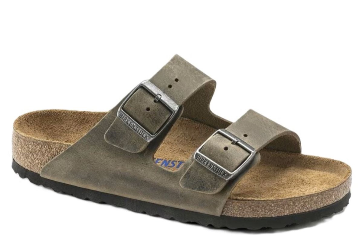 Birkenstock Arizona Soft Footbed Oiled Leather Faded Khaki Men's Sandal - Men's SandalBirkenstock