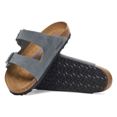 Birkenstock Arizona Soft Footbed Suede Sandal - Basalt Gray 1029790 5