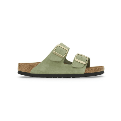 BirkenstockBirkenstock Arizona Soft Footbed Suede Leather Green Tea Unisex Sandal1