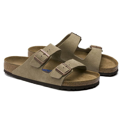 Birkenstock Arizona Soft Footbed Suede Leather Taupe Unisex Sandal - Unisex SandalsBirkenstock