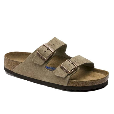 Birkenstock Arizona Soft Footbed Suede Leather Taupe Unisex Sandal 3