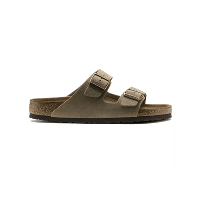 Birkenstock Arizona Soft Footbed Suede Leather Taupe Unisex Sandal 1