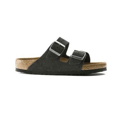 Birkenstock Arizona Soft Footbed Suede Leather Velvet Gray Unisex Sandal 1