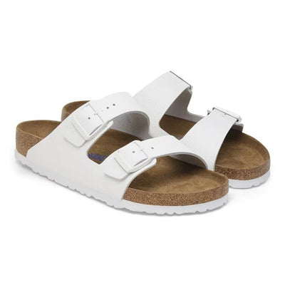 Birkenstock Arizona Soft Footbed White Leather Unisex Sandal 3