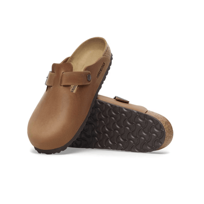 Birkenstock Boston Unisex BS Oiled Leather Clog Sandals - Cognac 5