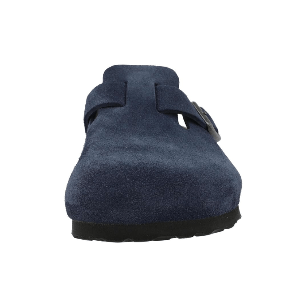 Birkenstock Boston Unisex Clog Suede Leather Sandals – New Navy 4