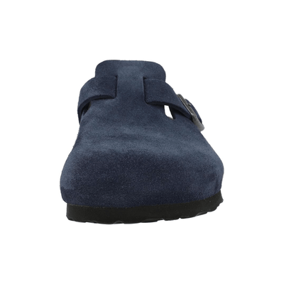 Birkenstock Boston Unisex Clog Suede Leather Sandals – New Navy 4