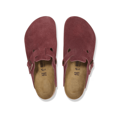 Birkenstock Boston Unisex Suede Leather Sandals – Zinfandel 4