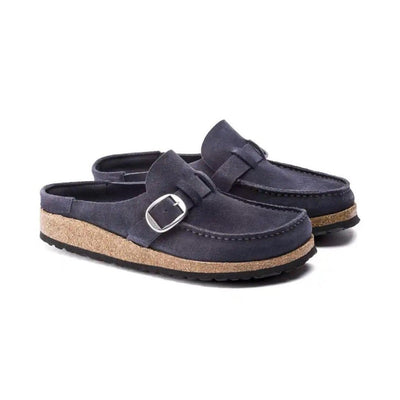 Birkenstock Buckley Suede Leather Navy Unisex Sandal 4