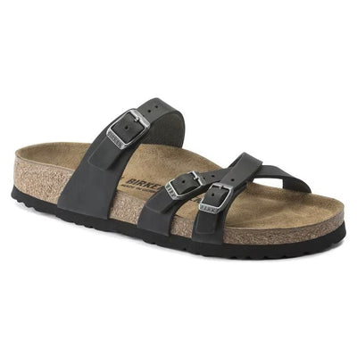 Birkenstock Franca Oiled Leather - Black Unisex Sandal 3