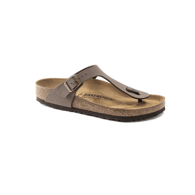Birkenstock Gizeh – Birkibuc Women's Leather Thong Sandals Mocha 43751 5
