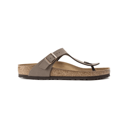 Birkenstock Gizeh – Birkibuc Women's Leather Thong Sandals Mocha 43751 1