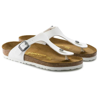 Birkenstock Gizeh Birko - Flor - White Unisex Sandal 5