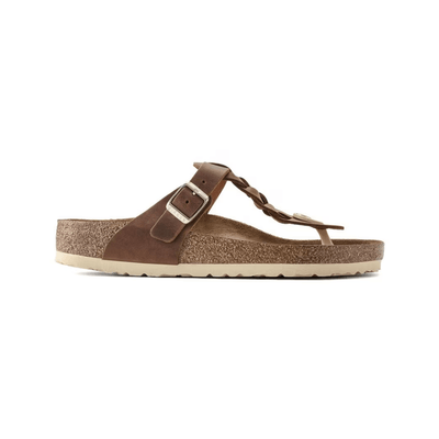 Birkenstock Gizeh Btaid Cognac Oil - Leather Unisex Sandal 4