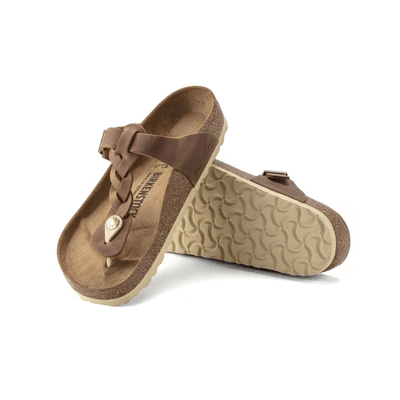 Birkenstock Gizeh Btaid Cognac Oil - Leather Unisex Sandal 6