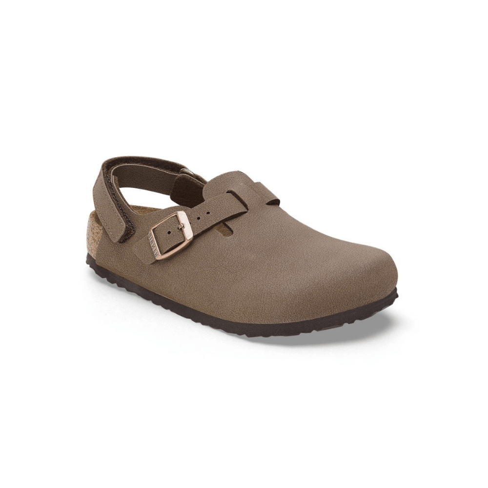 Birkenstock Kids Tokio Unisex Birkibuc Clog Backstrap Mocha - sole view