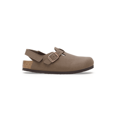 Birkenstock Kids Tokio Unisex Birkibuc Clog Backstrap Mocha - side view